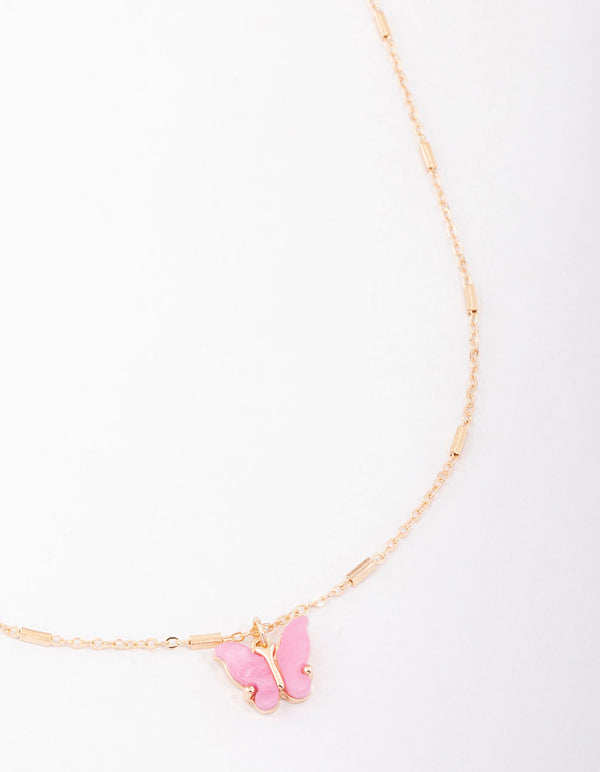 Short chain shop necklace gold