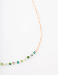 Gold Bead Chain Short Necklace - link has visual effect only