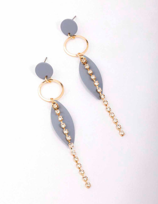 Grey earrings on sale