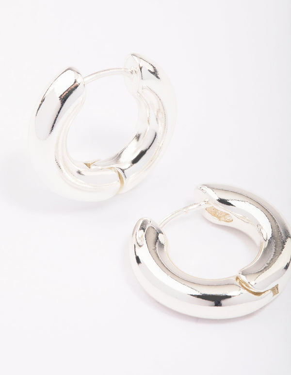 Plain small deals hoop earrings