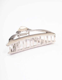 Silver Triangle Cut-Out Hair Claw Clip - link has visual effect only