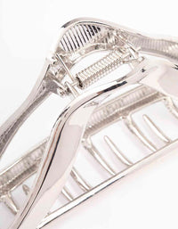 Silver Triangle Cut-Out Hair Claw Clip - link has visual effect only