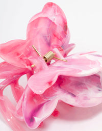 Pink Marble Butterfly Hair Claw Clip - link has visual effect only