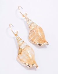 Natural Large Shell Hoop Earrings - link has visual effect only