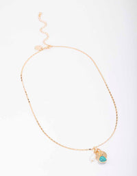 Gold Coin Freshwater Pearl Coin Necklace - link has visual effect only