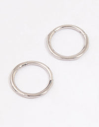 Surgical Steel Wavy Sleeper Hoop Earrings 10mm - link has visual effect only