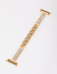 Gold Diamante Watch Band 38/40/41mm - link has visual effect only