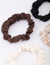 Neutral Thin Fabric Scrunchie 4-Pack - link has visual effect only