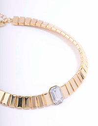 Gold Diamante Hexagon Choker - link has visual effect only