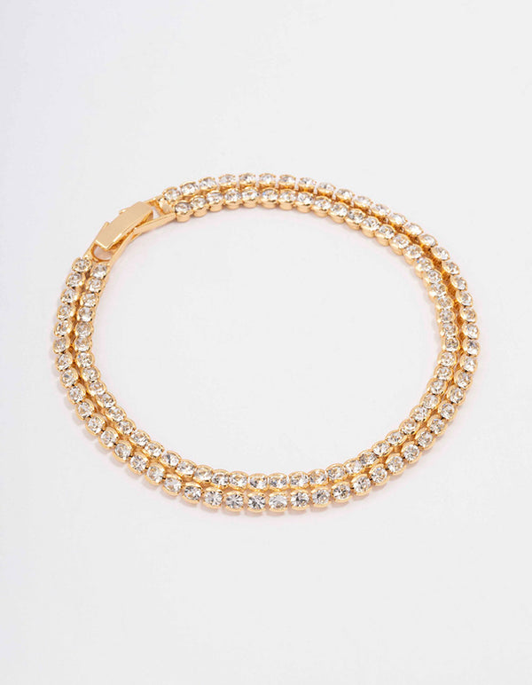 Gold plated deals tennis bracelet