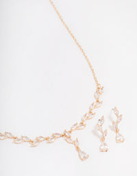 Gold Teardrop Vine Jewellery Set - link has visual effect only