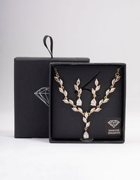 Gold Teardrop Vine Jewellery Set - link has visual effect only