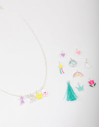 Kids Silver Make Your Own DIY Easter Bunny Charm Necklace - link has visual effect only