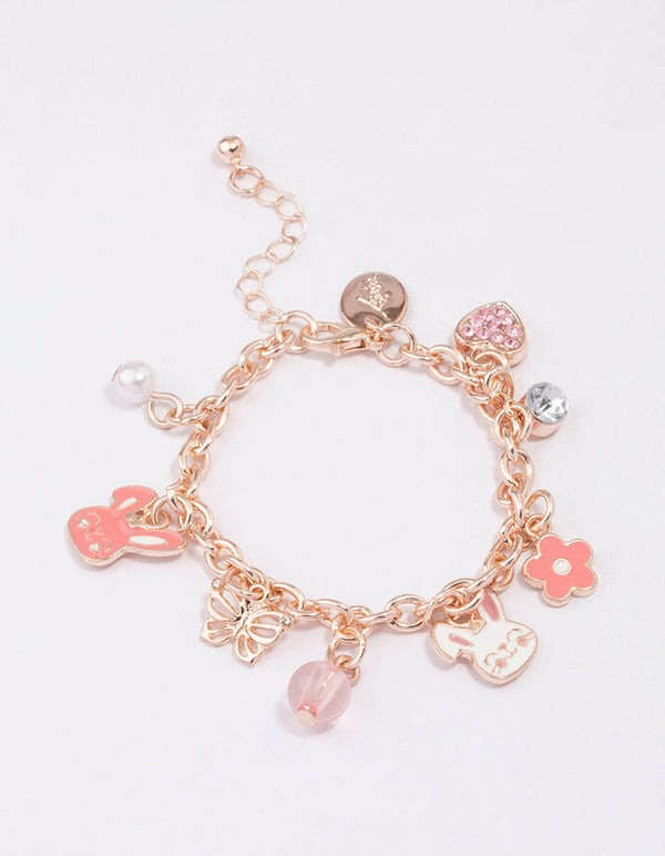 Rose deals charm bracelet