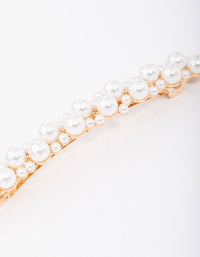 Gold Mixed Pearl Hair Clip - link has visual effect only