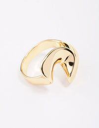 Gold Plated Metal Twisted Ring - link has visual effect only