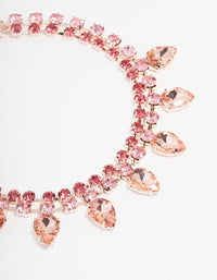 Rose Gold Drop Statement Choker - link has visual effect only