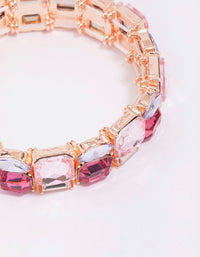 Rose Gold Square Stretch Bracelet - link has visual effect only