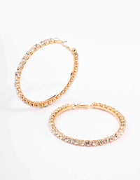 Gold Luxe Bling Drop Earrings - link has visual effect only