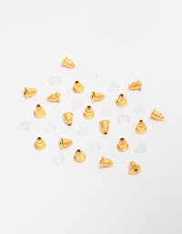 Gold & Silicone Mixed Earring Backing Kit - link has visual effect only