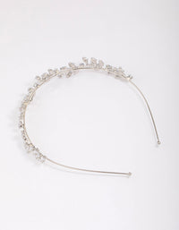 Silver Marquise Round Leaf Headband - link has visual effect only