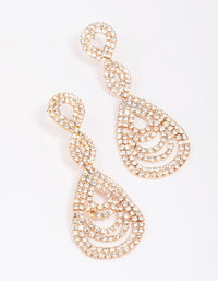 Gold Loop Drop Earrings - link has visual effect only