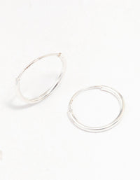 Sterling Silver Hoop Earrings 12mm - link has visual effect only