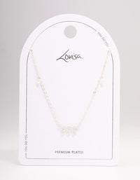 Silver Plated 999 Angel Number Cubic Zirconia Chain Necklace - link has visual effect only