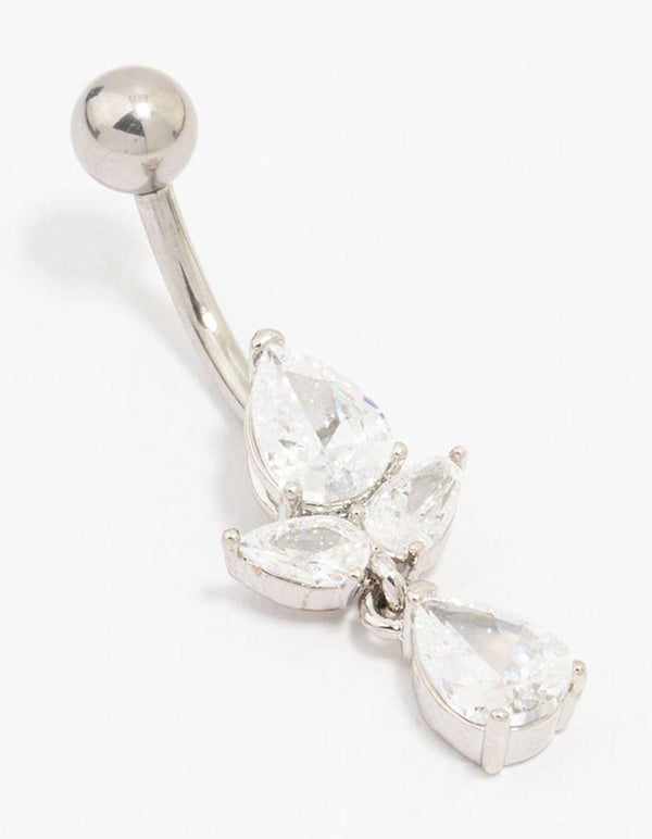 Surgical Steel Pear-Shape Drop Belly Piercing