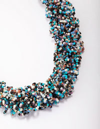 Beaded Cluster Statement Necklace - link has visual effect only