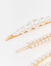 Beaded Pearl Clips 3-Pack - link has visual effect only