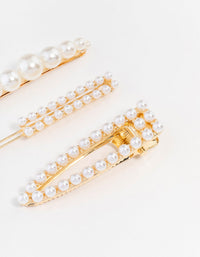 Beaded Pearl Clips 3-Pack - link has visual effect only