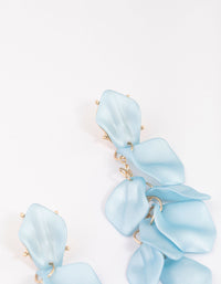 Blue Petal Drop Earrings - link has visual effect only