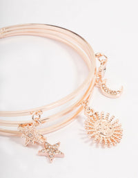 Rose Gold Celestial Charm Bracelet - link has visual effect only