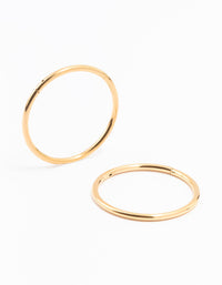 Gold Plated Surgical Steel Sleeper Earrings 14MM - link has visual effect only