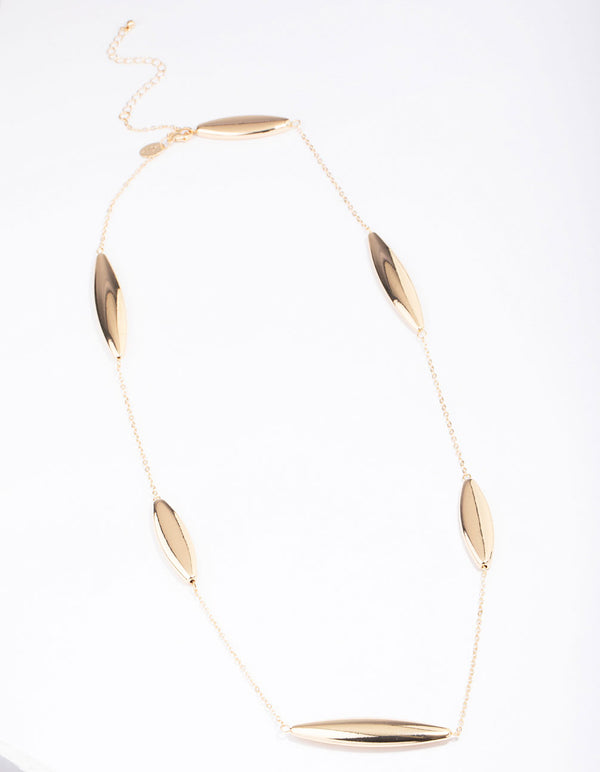 Gold Statement Beaded Necklace