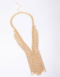 Gold Diamante Statement Necklace - link has visual effect only