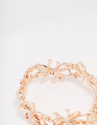 Rose Gold Flower Stretch Bracelet - link has visual effect only