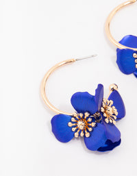 Coated Floral Stem Drop Earrings - link has visual effect only