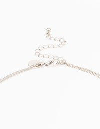 Silver Lariat Silver Necklace - link has visual effect only