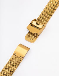 Gold Herringbone Watch Strap 38/40/41 mm - link has visual effect only