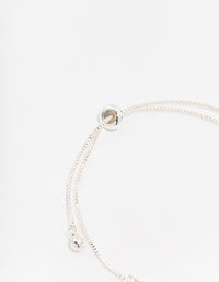 Silver Plated Brass  Tennis Marquise Baguette Bracelet - link has visual effect only