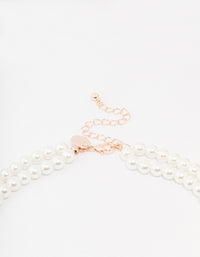 Pearl Bow Layered Necklace - link has visual effect only