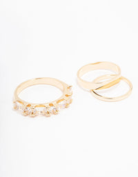 Gold Plated Bling Rings 5-Pack - link has visual effect only