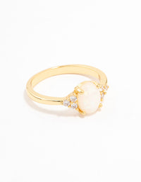 Gold Plated Mystical Oval Ring - link has visual effect only