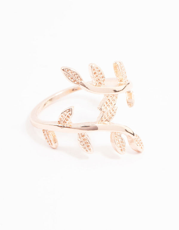 Rose Gold Plated Vine Wrapped Ring