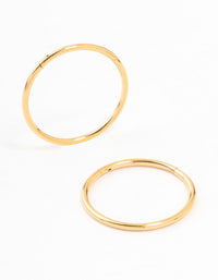 Gold Plated Surgical Steel Sleeper Earrings 14MM - link has visual effect only