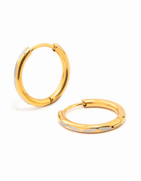 Gold Plated Surgical Steel Classic Hoop Earrings - link has visual effect only