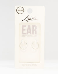 Surgical Steel Sleeper Earrings 12MM - link has visual effect only