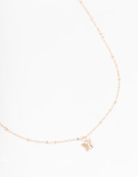 Rose Gold Mini Butterfly Pendant Necklace - link has visual effect only